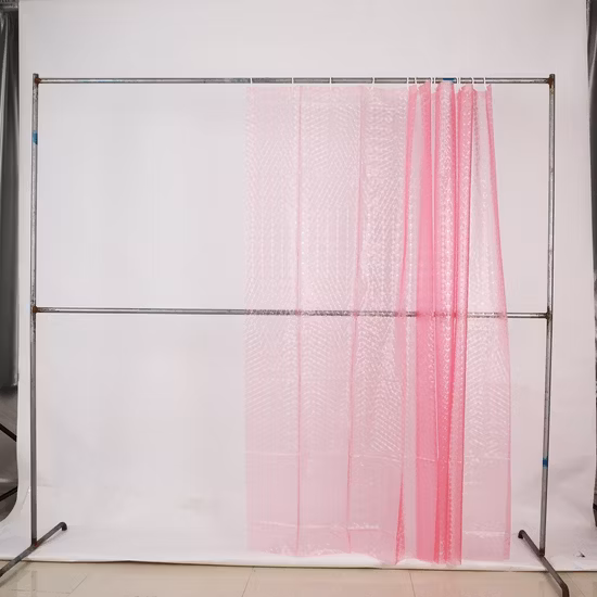 防水 EVA 透明ホワイトプリントシャワーカーテン PEVA 浴室プラスチックバスカーテン